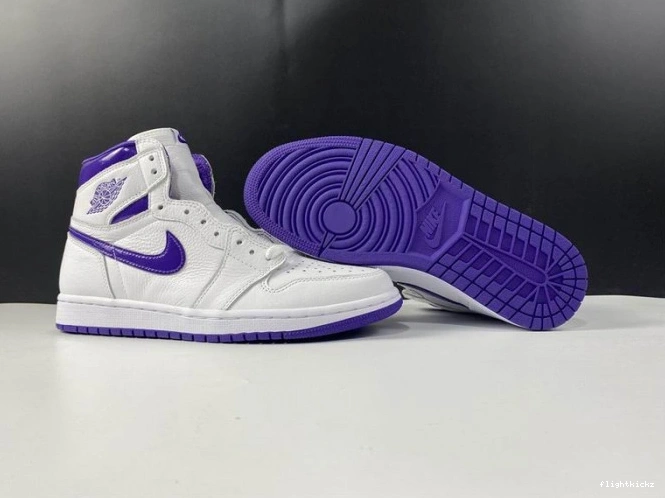 PURPLE RETRO JORDAN HIGH AIR 1 COURT CD0461-151 1208